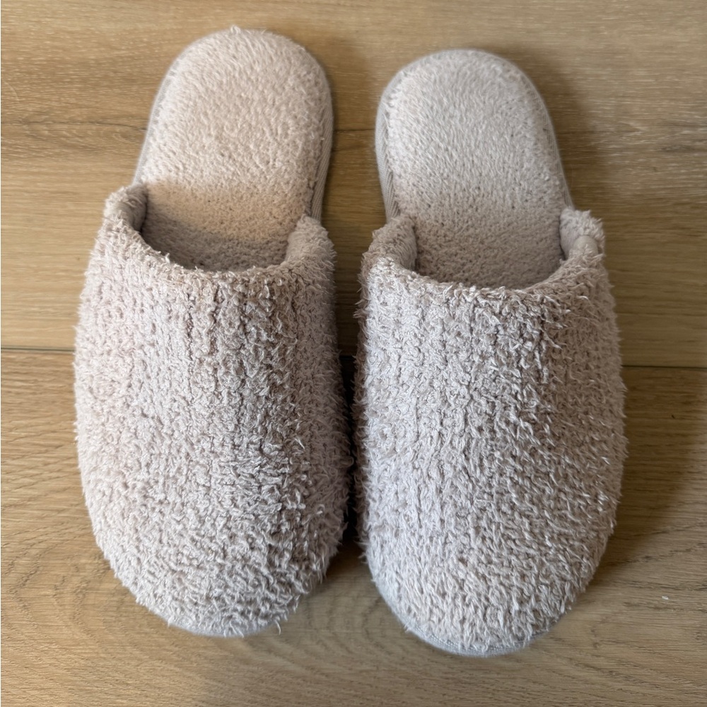 Barefoot Dreams Cozychic slipper mule, size medium, EUC